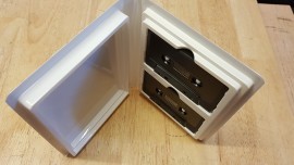 new 2 way white cassette cases