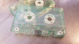 Green Glitter Cassettes