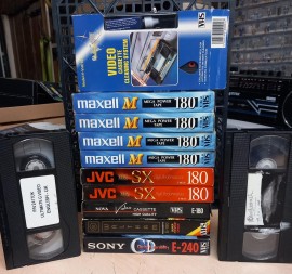 Used VHS Video x 9 plus headcleaner