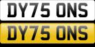DY75 ONS registration number