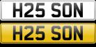 H25 SON number plate