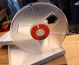 BASF 1/4" tape plastic spool/box