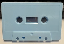 Baby blue cassette tapes 