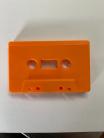 Orange cassette tape