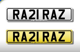 RA21 RAZ number plate 