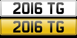 2016 TG number plate