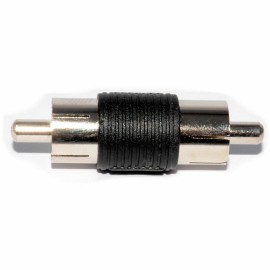 Single RCA Phono Coupler Male Plug Connector Adaptor 